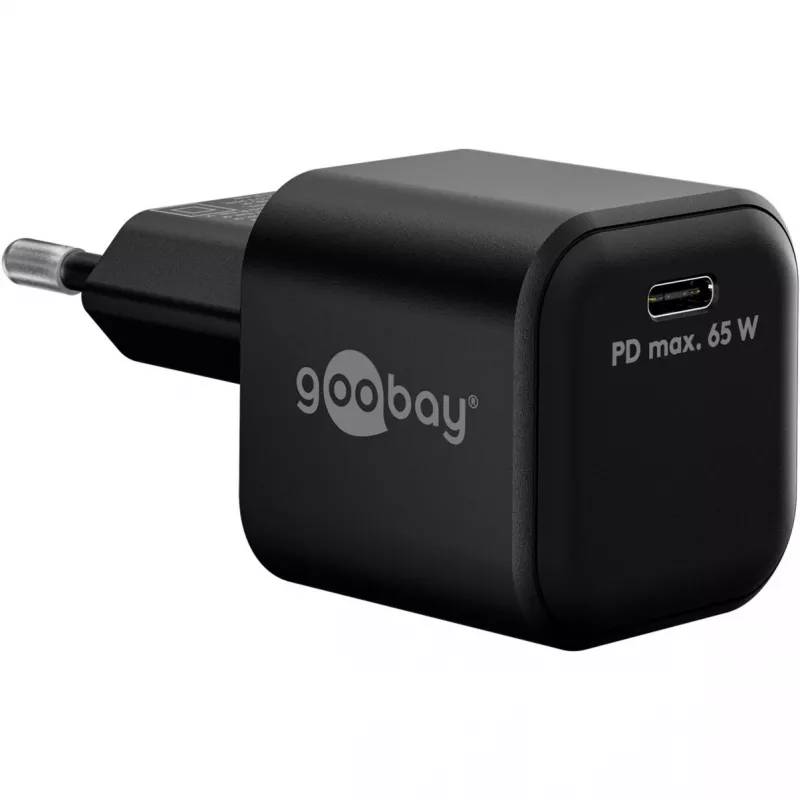 USB-C nabíjacia sada GOOBAY 74774 – 65 W nabíjačka s 1 m textilným USB-C káblom