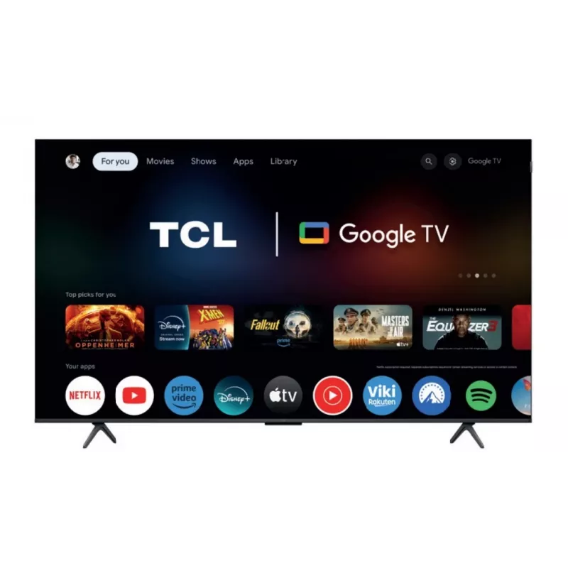 Televízor TCL 75P81K 75 palcov QLED 4K displej, energetická trieda F