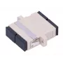 Optický adaptér Extralink SC/UPC Multimode Duplex, konektor samica–konektor samica, sivý
