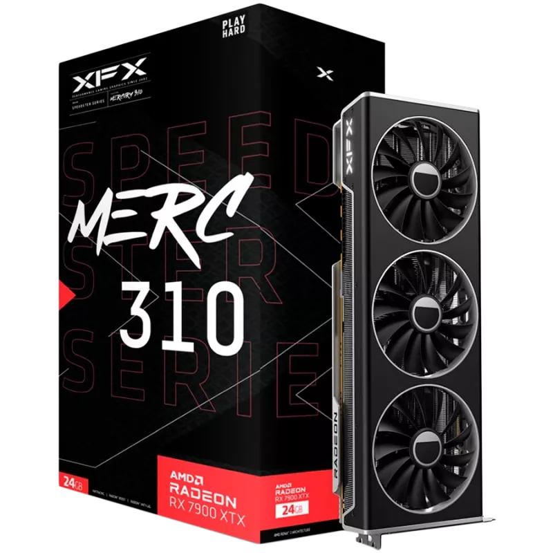 Grafická karta XFX Radeon RX 7900 XTX 24 GB GDDR6, PCIe 4.0, 384-Bit, 355 W, 3x ventilátor