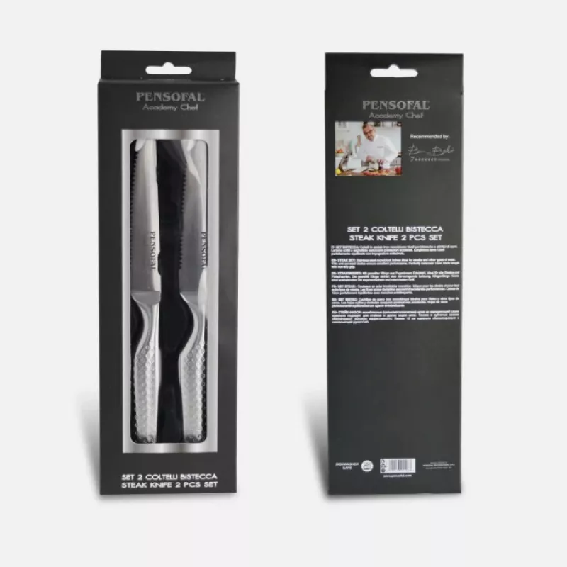 Kuchynský nôž Pensofal Academy Chef steak nôž sada 2 ks