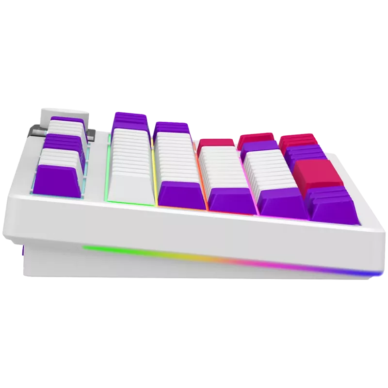 LORGAR KBP70TKLW, bezdrôtová TKL mechanická herná klávesnica Pro, biela, EN-layout