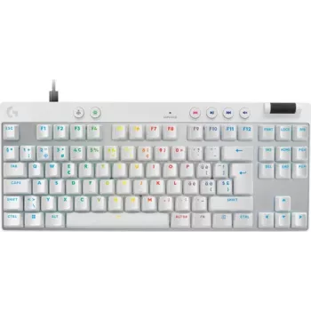 Logitech G PRO X RAPID herná klávesnica - TKL - mechanická - QWERTZ (CH) - biela (920-013286)