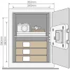 Základný trezor s alarmom YEC kancelársky YALE HOME YEC/390/DB2