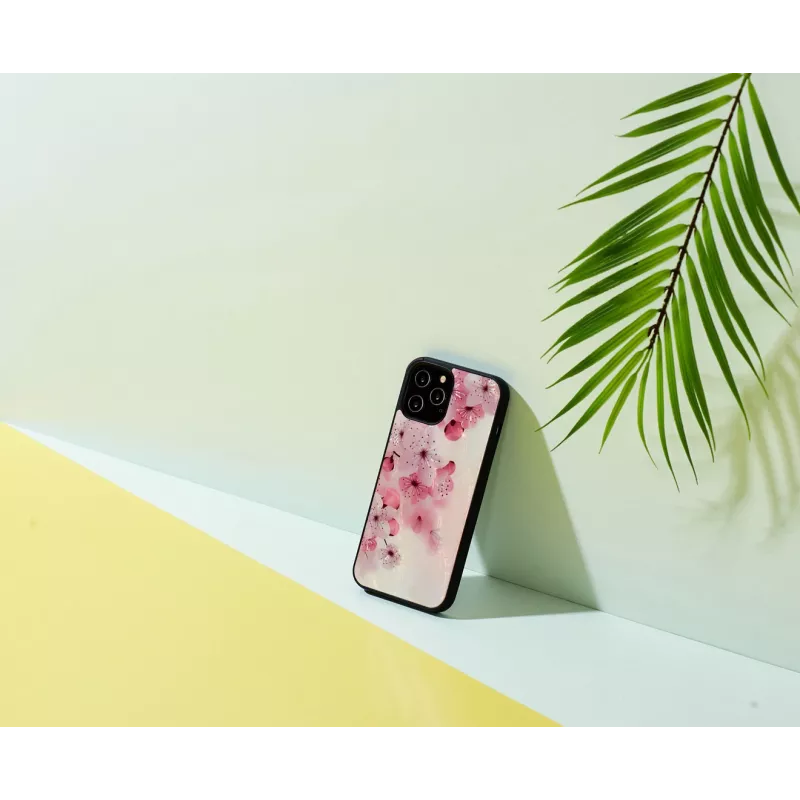 Ochranné puzdro iKins pre Apple iPhone 12 Pro Max – dizajn čerešňových kvetov