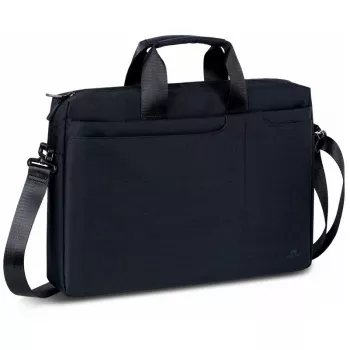 Taška cez rameno Rivacase Biscayne 39,6 cm (15,6 palcov) čierna