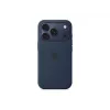 Silikónové puzdro Apple iPhone 17 Pro MagSafe Midnight kryt tmavomodré