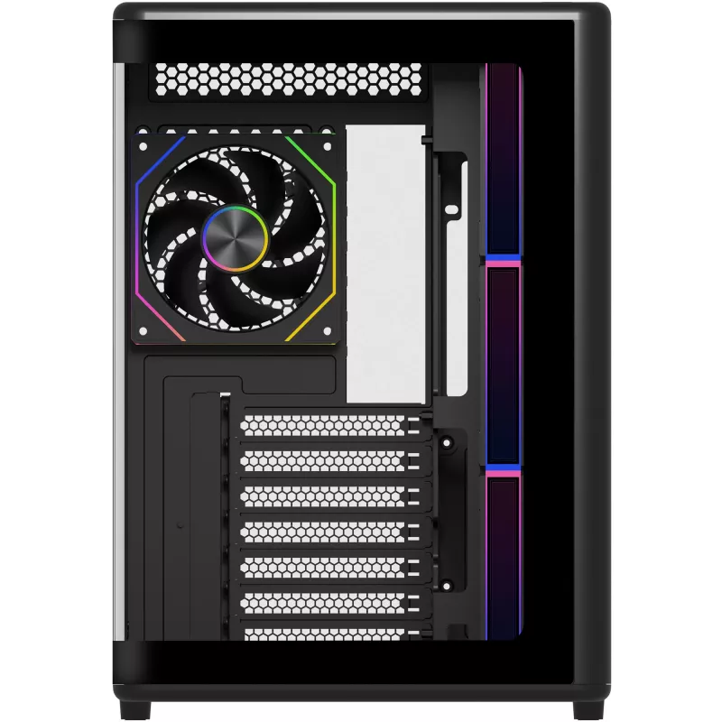 Elite 600 ARGB, skriňa tower čierna, 2x tvrdené sklo