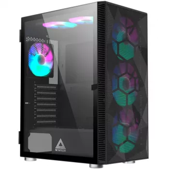 MONTECH X3 X3MESH-BK MIDI-Tower skriňa čierna Mesh PC skriňa
