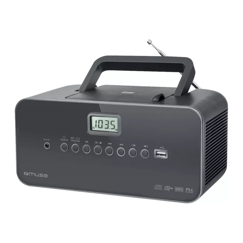 Muse M-28 DG CD prehrávač prenosný CD prehrávač čierny
