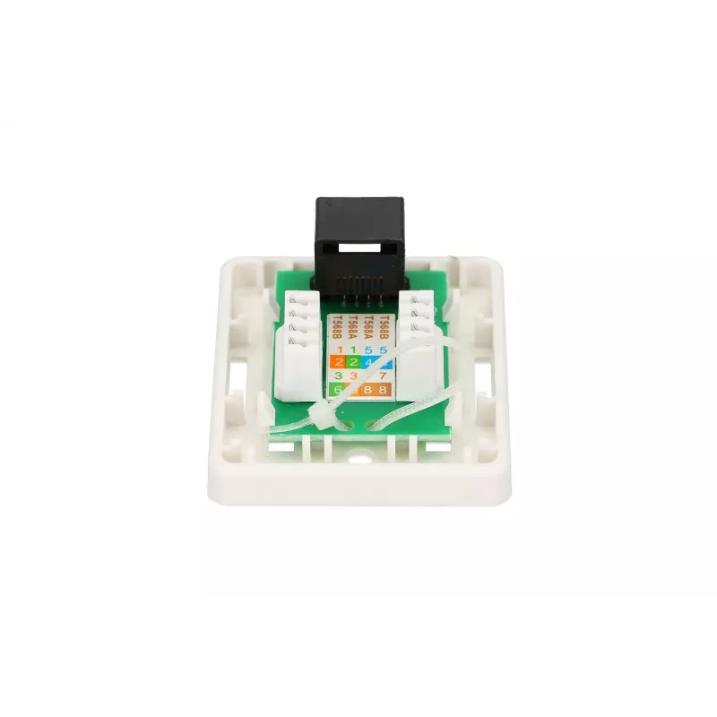 Extralink zásuvka na povrchovú montáž, 1x RJ45 CAT5E UTP
