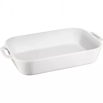 Obdĺžniková miska Staub 40511-151 4,5 l – biela, objem 4,5 l