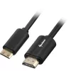 Adaptérový kábel HDMI konektor samec > Mini-HDMI konektor samec (čierny, 3 metre, HDMI 4K)