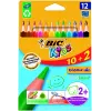 BIC Evolution Triangle 8871462 farebné ceruzky, 12 farieb