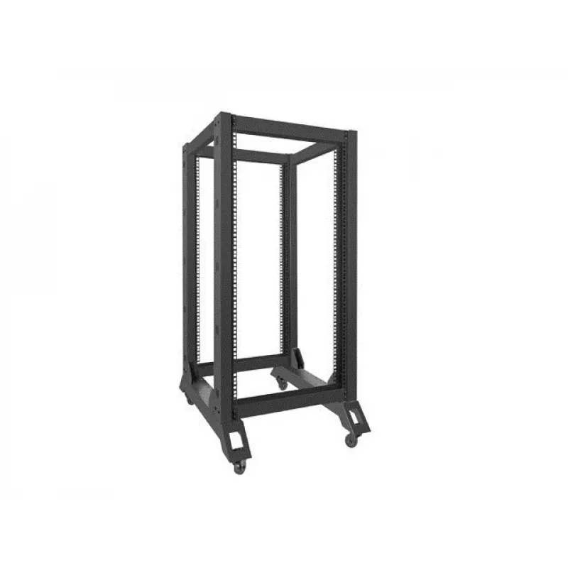 Voľne stojaci rack LANBERG OR01-6822-B 22U, 600 mm Š x 800 mm H, čierny, nosnosť 600 kg
