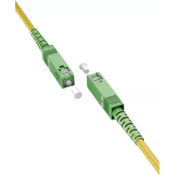 Goobay 59641 Optický kábel 10 m SC/APC FTTH OS2 žltý (59642)