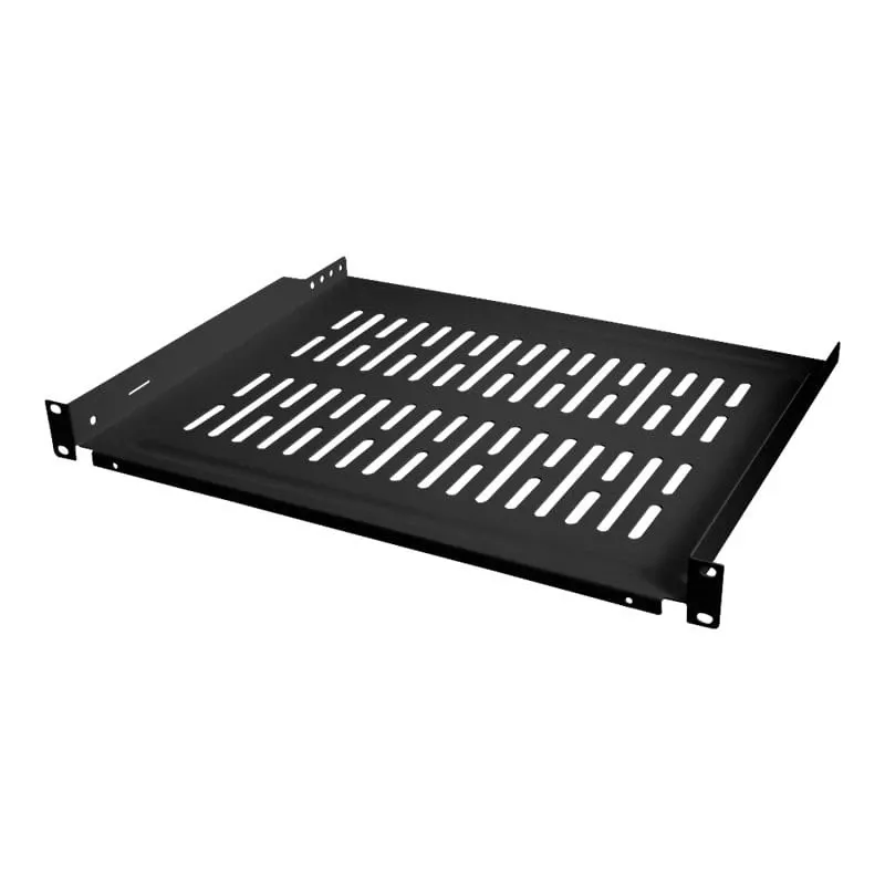 LogiLink Rack - polica - čierna, RAL 9005 - 1U - 48,3 cm (19 palcov)