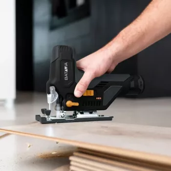 Batavia B.V. | 12V akumulátorová priamočiara píla – Fixxpack 2.0 set (vrátane 2,0Ah batérie a USB-C nabíjacieho kábla)