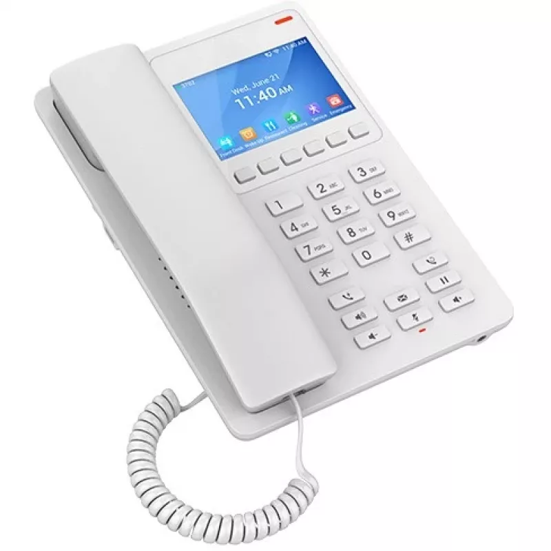 IP telefón Grandstream Networks GHP630 biely 2 linky LCD WLAN