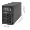 Qoltec UPS záložný zdroj | 1kVA | 1000W | účinník 1,0 | LCD | EPO | USB | Online