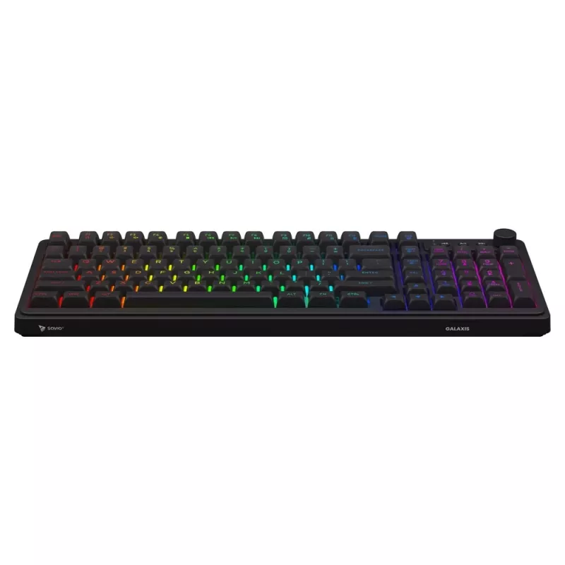 Savio Galaxis herná klávesnica USB QWERTY US anglická čierna