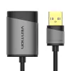 Vention USB externá zvuková karta 0,15M sivá kovový typ