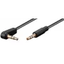 Microconnect AUDLL05A audiokábel 0,5 m 3,5 mm čierna