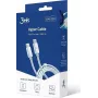 Kábel USB 3MK USB-C USB-C 2 m biely