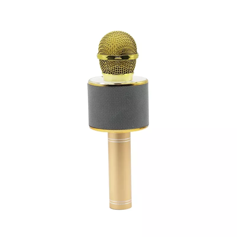 Mikrofón MANTA MIC10-G zlatý kardioida prenosný — kondenzátorový kardioida, ručný dizajn