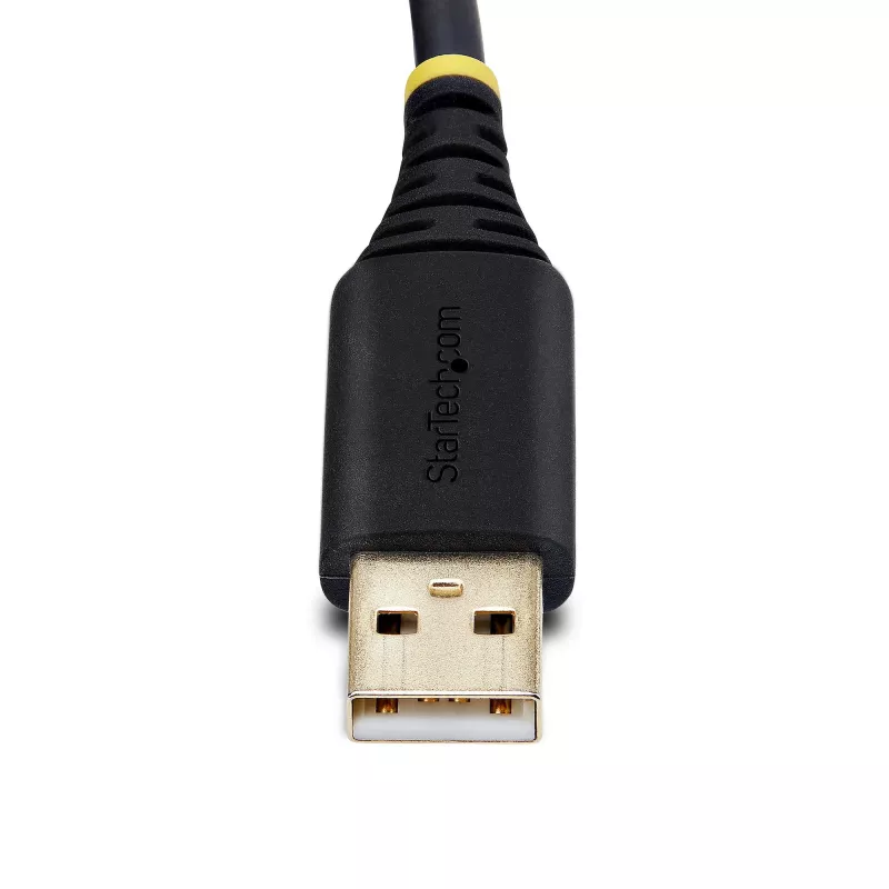 StarTech.com 2ft (60cm) 2-portový USB na sériový adaptérový kábel, vymeniteľné DB9 skrutky/matice, COM retention, USB-A na DB9 RS232, FTDI, Level-4 ESD ochrana, Windows/macOS/ChromeOS/Linux – robustná TPE konštrukcia