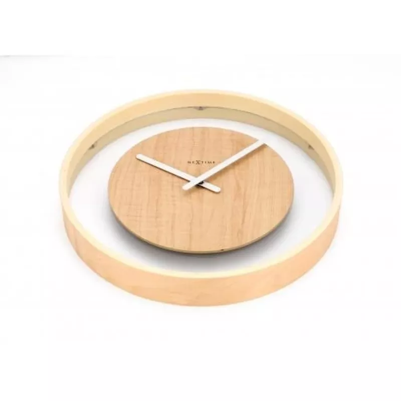 NeXtime hodiny 3046 Wood Loop, Ø30 cm, nástenné, drevo