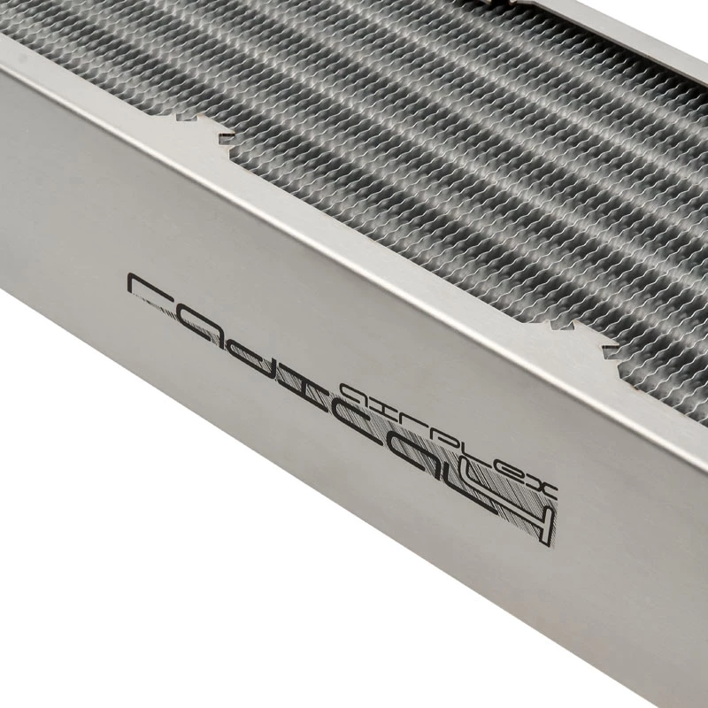 Radiátor Aqua-Computer airplex radical 4/360 — hliník/meď/nerez, 400×140×73 mm