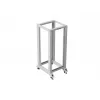 LANBERG 19-palcový otvorený rack 27U 600x800 mm sivý, 27U open-frame serverový rack