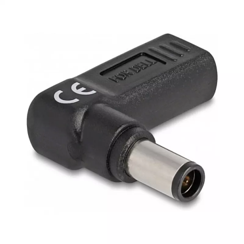 DeLOCK adaptér USB Type-C konektor samica na Dell 7,4 x 5,0 mm konektor samec 90° zahnutý