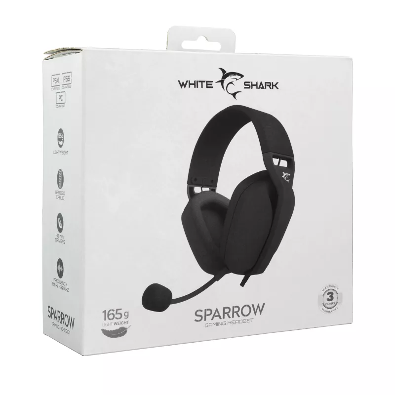 Slúchadlá White Shark GH-2443 Sparrow čierna