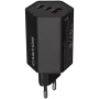 CANYON nabíjačka HEXAGON 65 GaN 65W 2xPD 1xQC EU čierna (CND-CHAHEX65B)