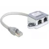 DeLOCK 65441 rozdvojka portu RJ45, rozbočovač Ethernet 100Base-TX, 1x RJ-45 (zástrčka) na 2x RJ-45 (zásuvka), 15 cm