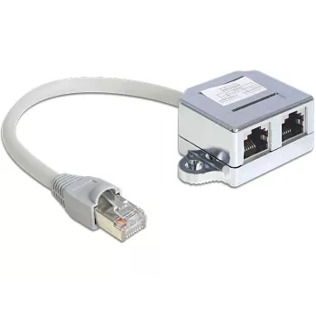 Sieťový kábel DeLOCK 65441 RJ-45 0,15 m sivý