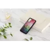 Ochranné puzdro iKins pre Samsung Galaxy S20 – vzor vodných kvetov, čierne