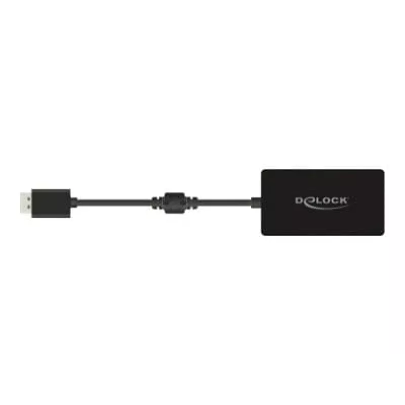 DeLOCK 0,16 m DisplayPort/VGA+HDMI+DVI VGA (D-Sub)+ HDMI + DVI čierna