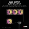 Corsair iCUE LINK RX120 MAX ARGB 120mm skriňový ventilátor 3-pack Čierna