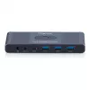KVM switch DIGITUS USB-C 3.0 HDMI 2-port 4K60Hz, USB-C/USB-A, hliník, 135×60×30 mm
