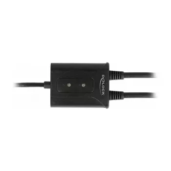 Sériový kábel DeLOCK 63950 USB 2.0 Type-A 2 x RS-232 DB9 čierny 0,6 m