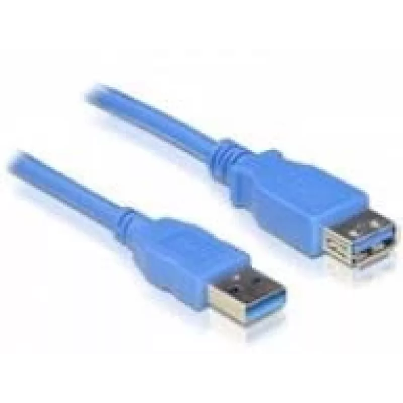 USB 3.0-A konektor samec-samica kábel DeLOCK 82541 5m modrý