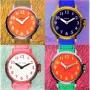 NeXtime hodiny 8158 Time Zones, 43x43,4 cm, nástenné, viacfarebné