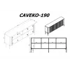 Cama Meble VERA komoda 190x40x80 cm, matná čierna