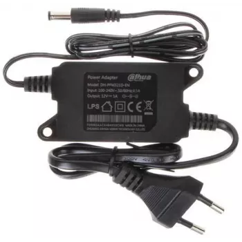 Napájací zdroj DAHUA PFM321D, vnútorný 12 V, vstup 100–240 V 50/60 Hz, čierny, 84×41×26 mm