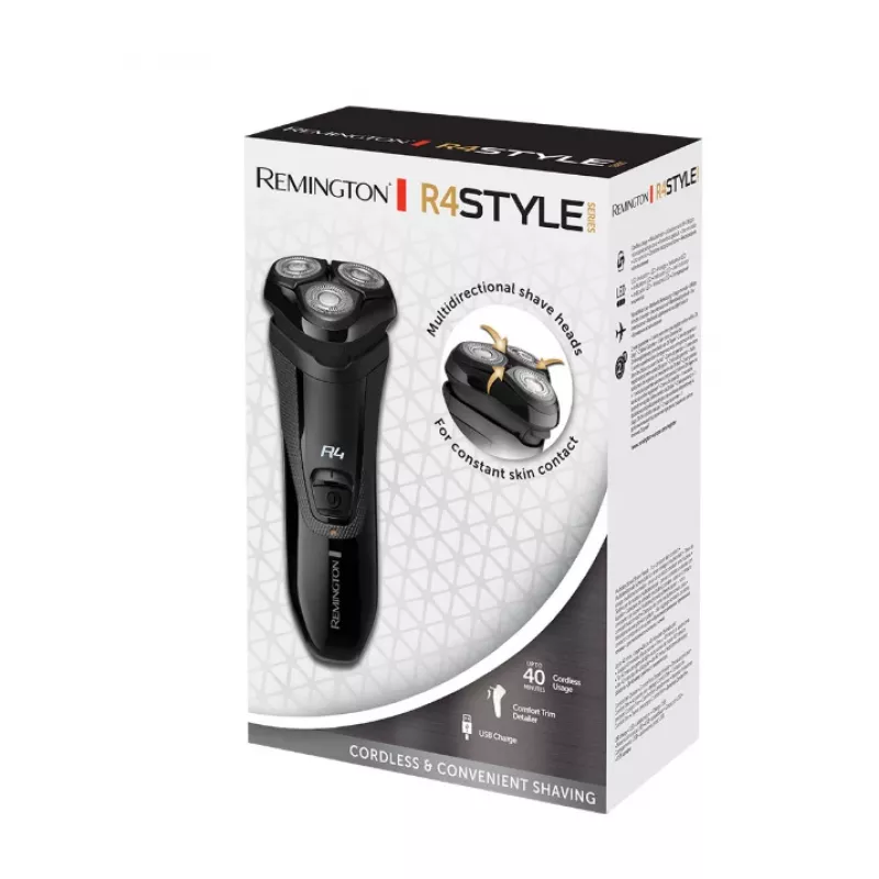 Rotačný holiaci strojček Remington R3600 čierna na batérie 40 min