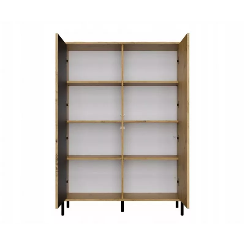 KAMARO 2DD štíhla/GŁ dub ARTISAN VITRÍNA
