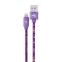 Kábel USB na Lightning Tellur TLL155601 1 m, 3A, fialový